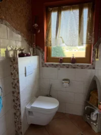 Gäste-WC in der großen Haushälfte