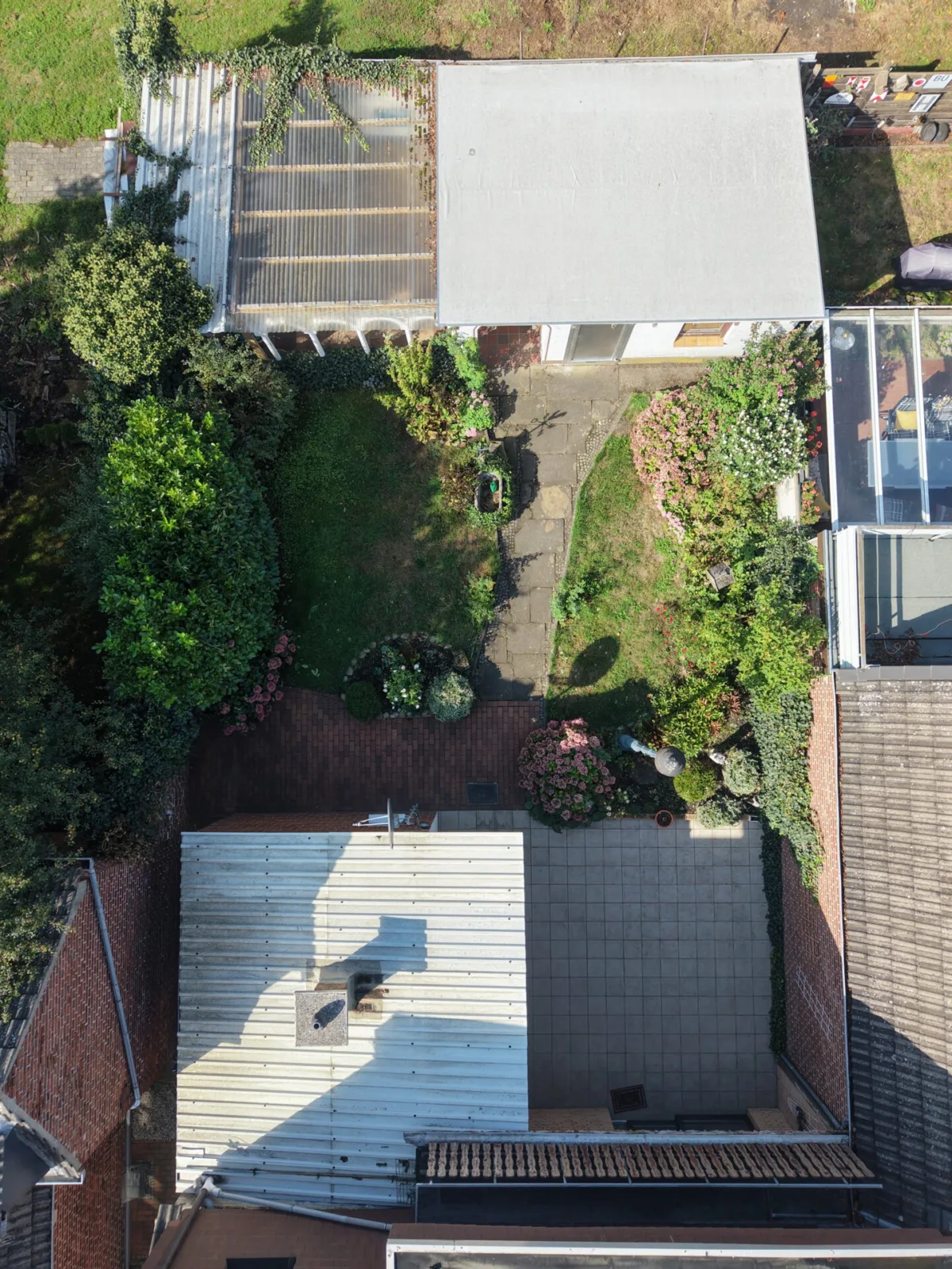 Gartenansicht von oben