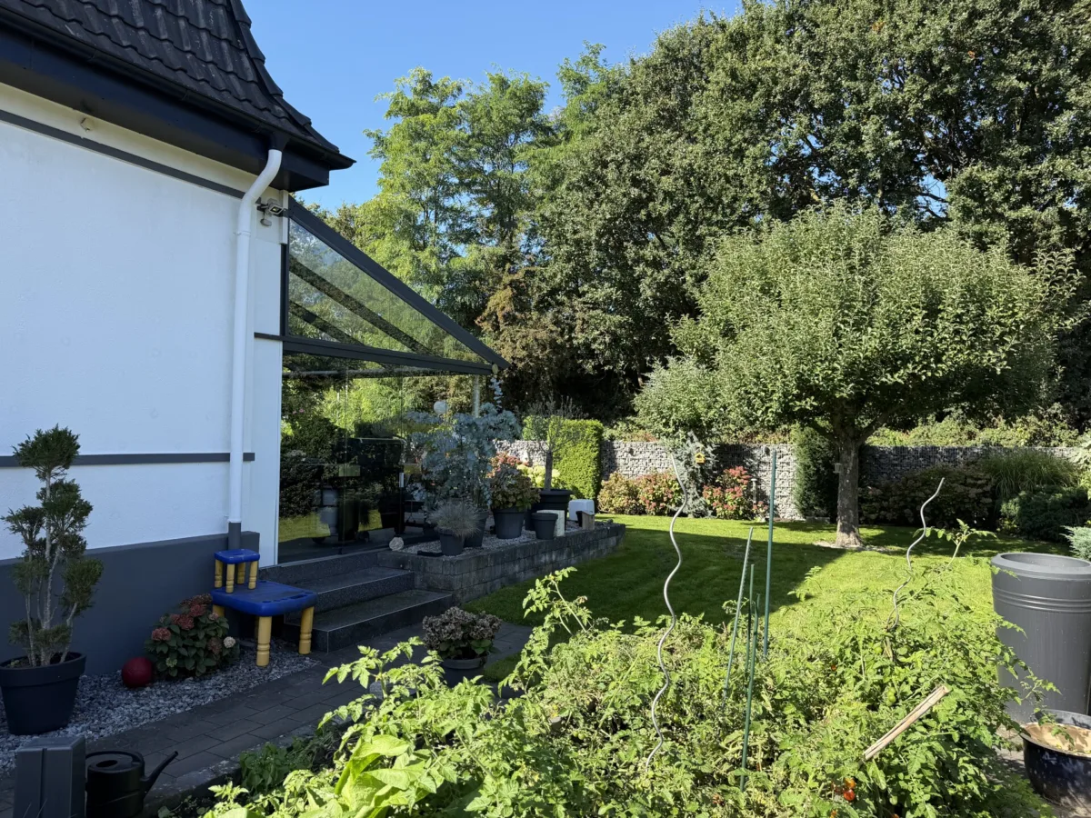 Blick in den tollen garten