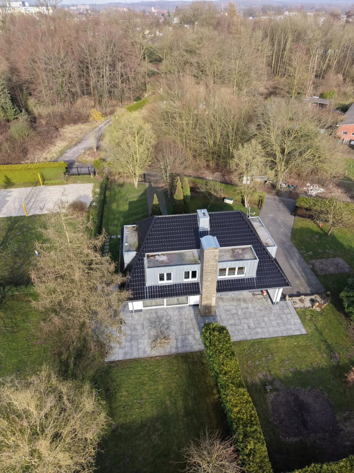 Rückansicht von oben